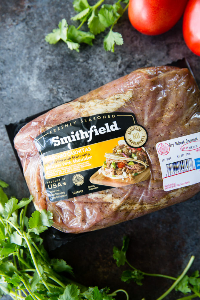 Smithfield Carnitas packaging