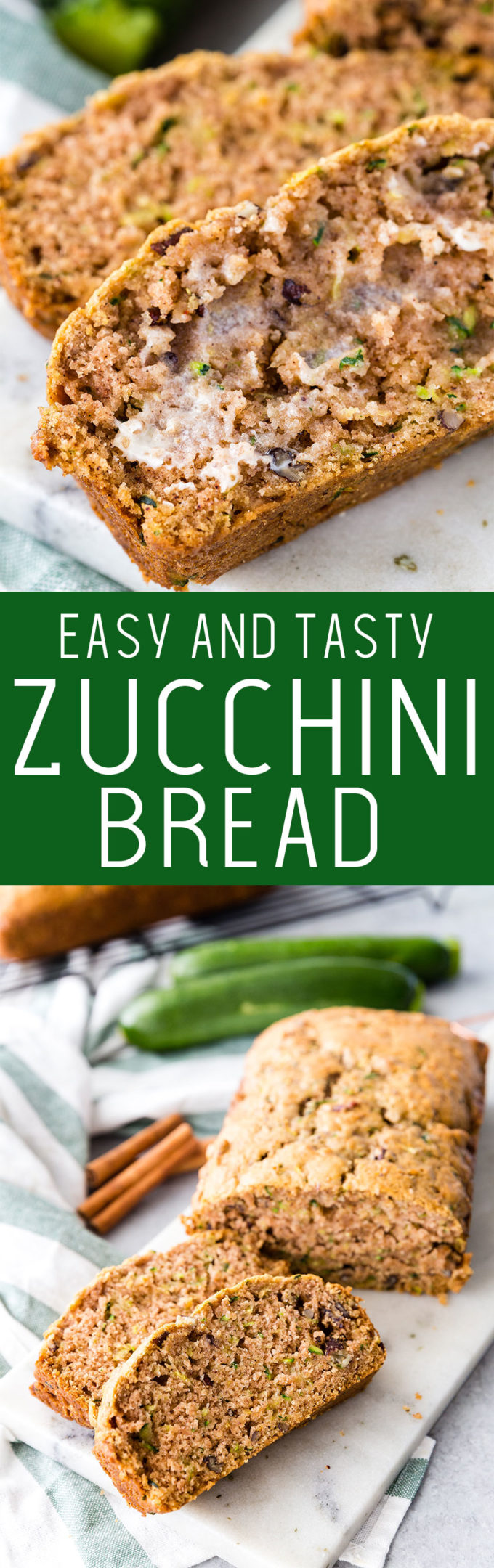 Easy zucchini bread packed with flavor, the perfect recipe