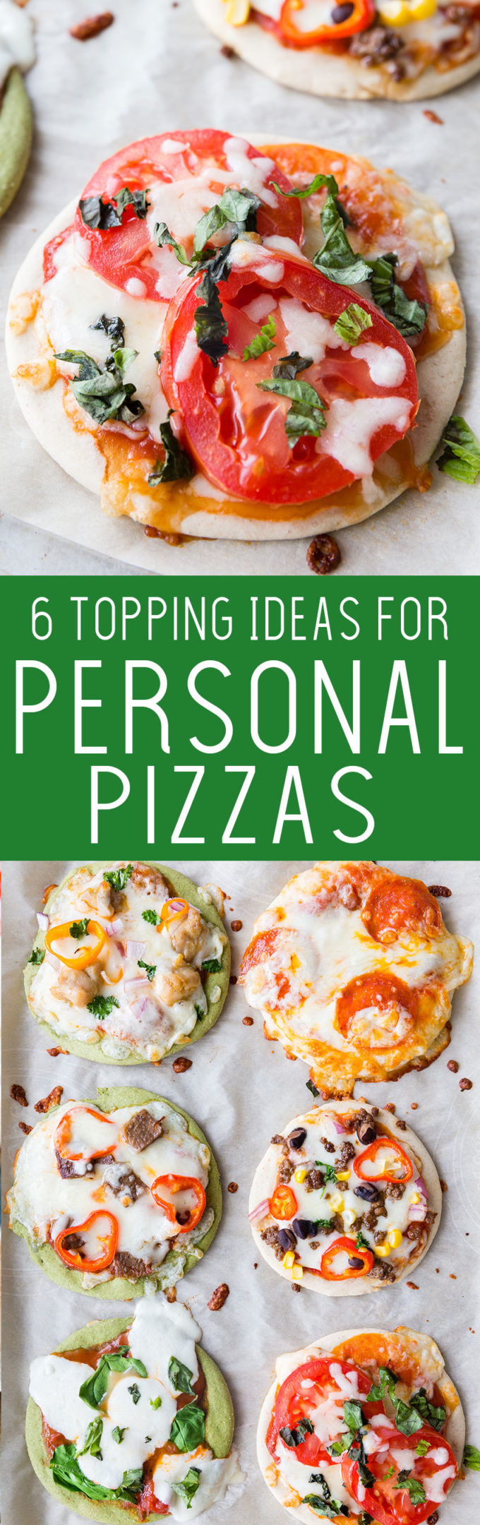 6 awesome topping ideas for personal pan pizzas, and an awesome machine to make them. This is the kitchen gadget you need! 