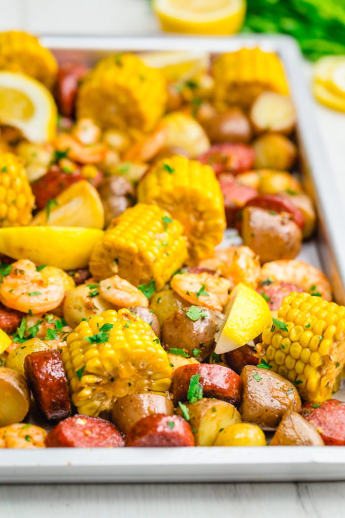 Easy Seafood Boil Recipe (one pot dinner!) - Fit Foodie Finds