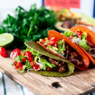30 minute easy ground beef tacos