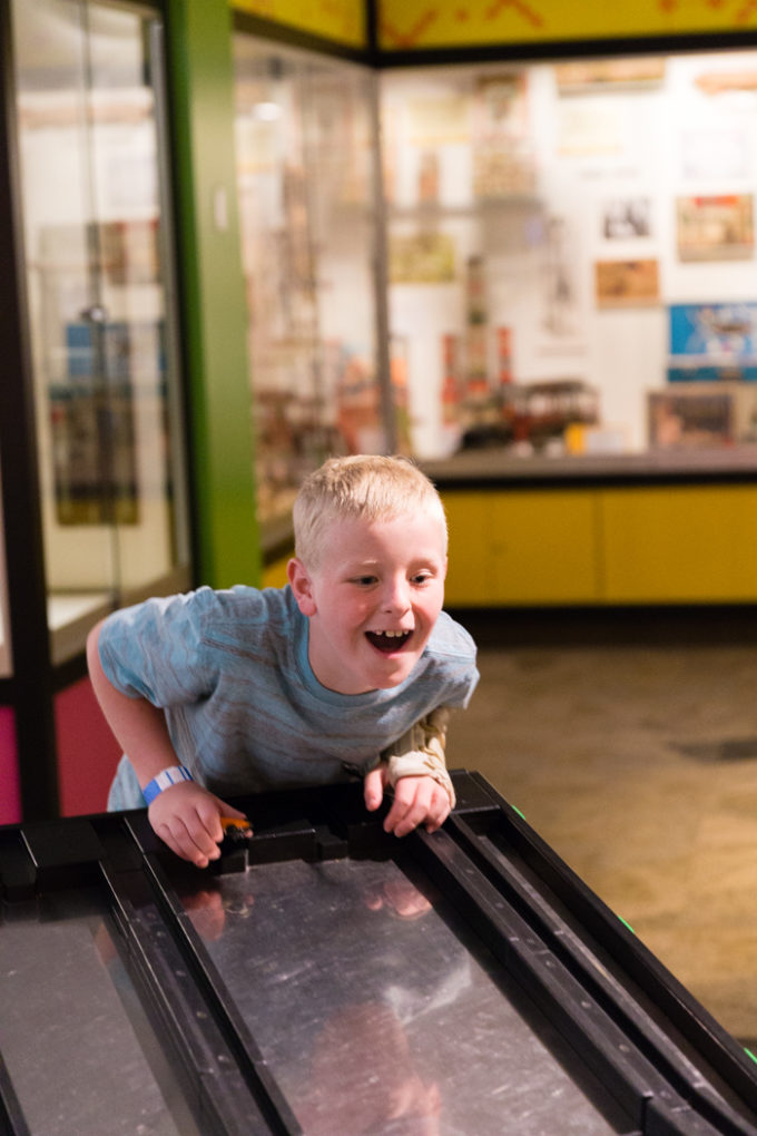 Having fun at the Strong Museum, museum of play in Rochester NY