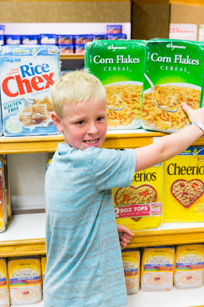 Grocery shopping at the museum of play