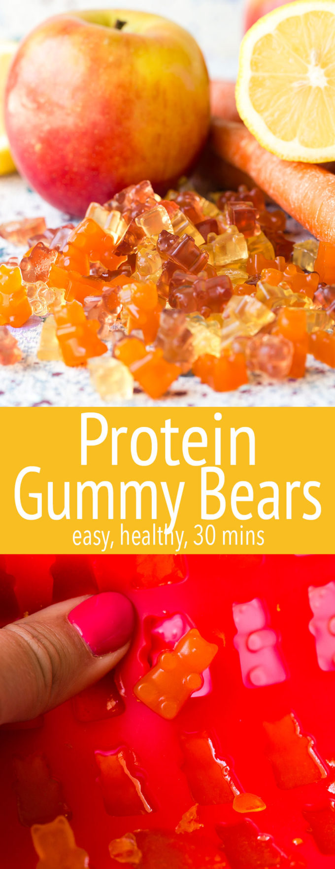 Make your own protein gummy bears for a great, easy, treat that you can feel good about. 