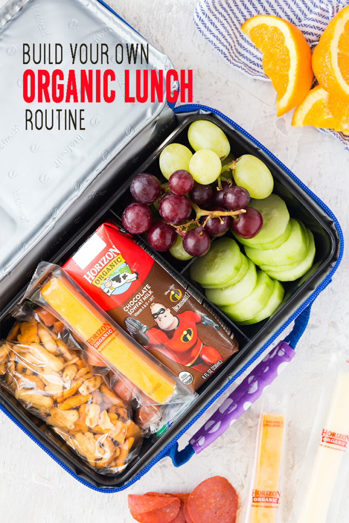 Let kids build their own organic lunch with this lunch box routine