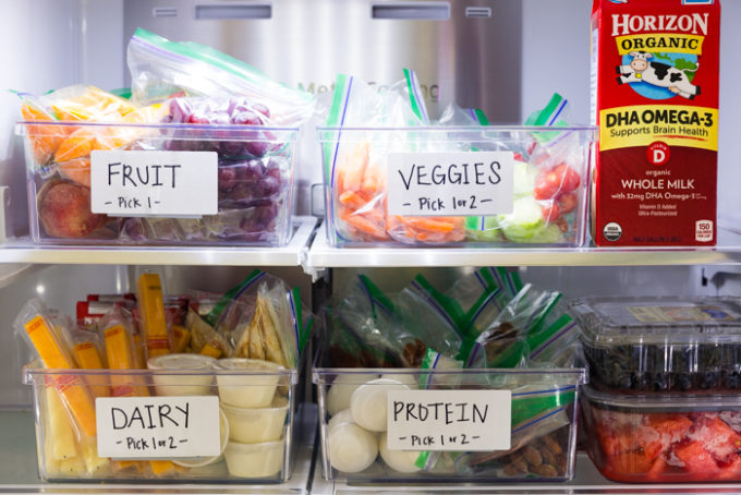 Filling your fridge with organic options for back to school lunches