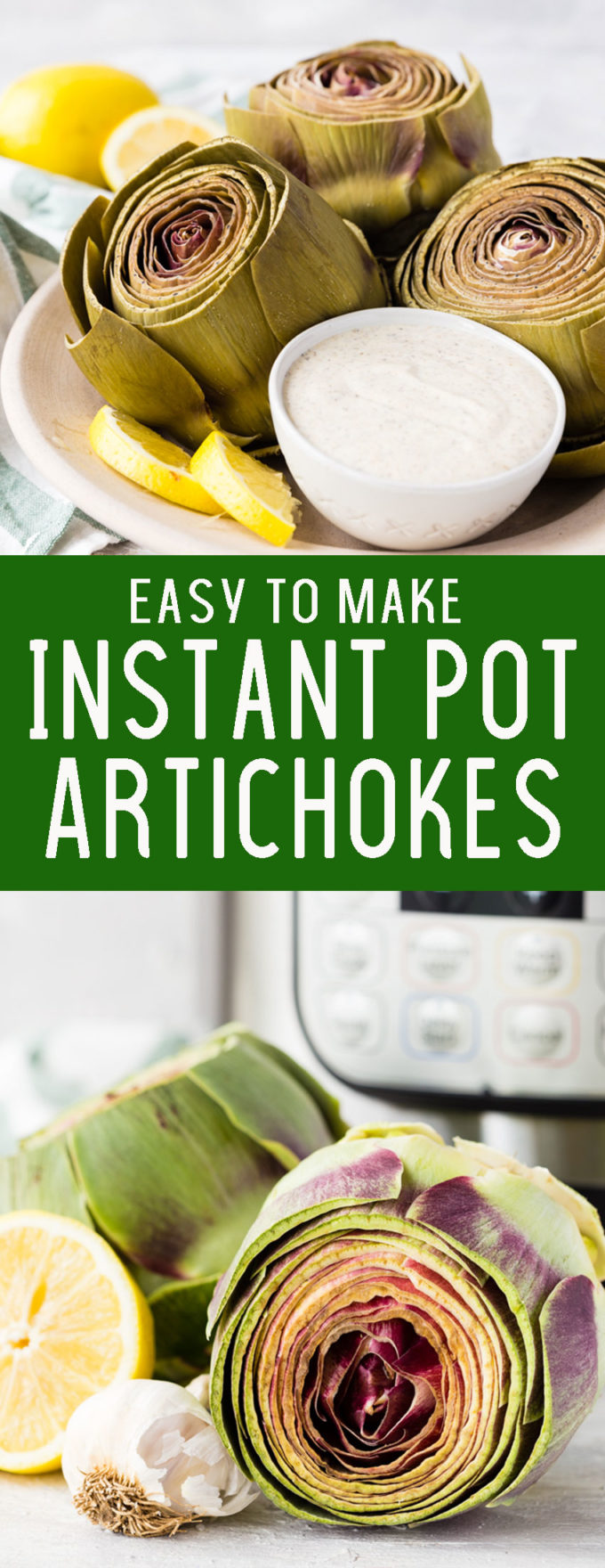 No more pots of boiling water, make artichokes in your Instant Pot for a quick and easy pressure cooker side. 