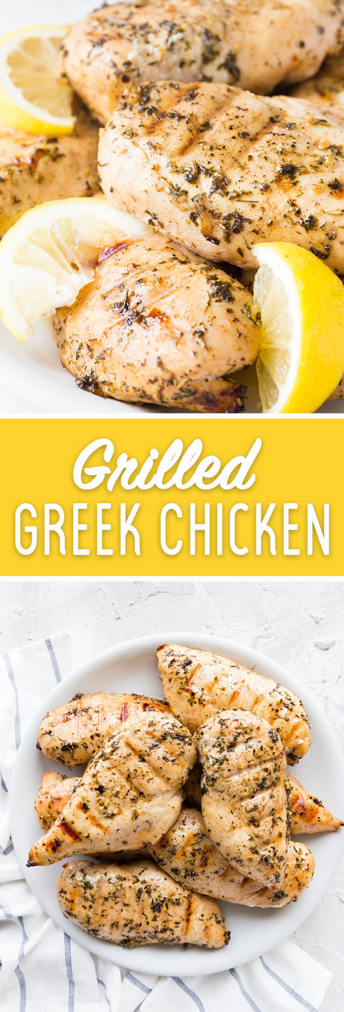Easy to make grilled Greek chicken with the perfect marinade