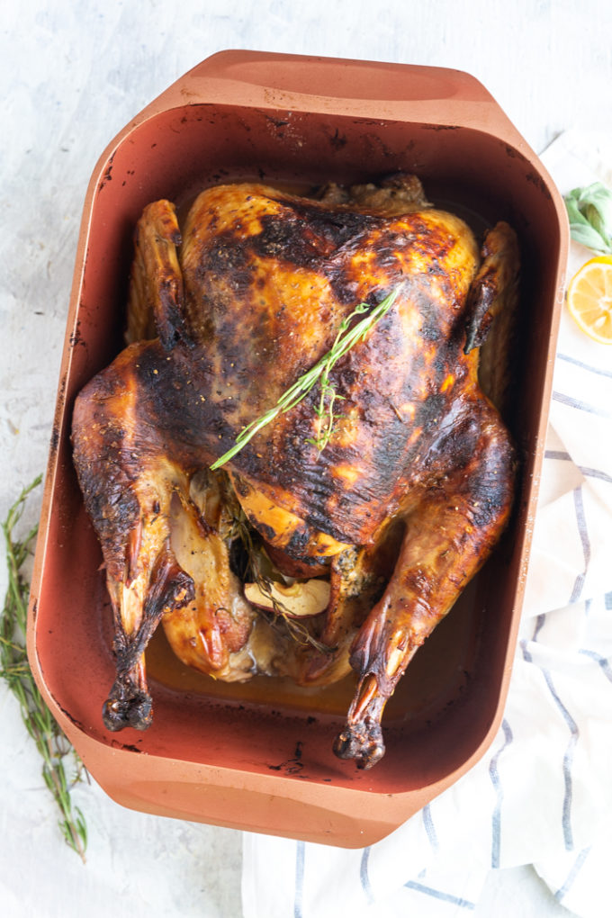 Easy Roast Turkey, a perfect way to roast a turkey for Thanksgiving