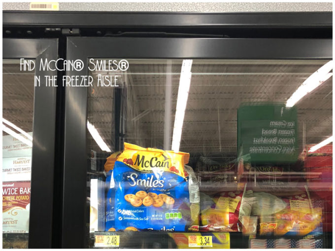 Where to find mashed potato shapes McCain Smiles