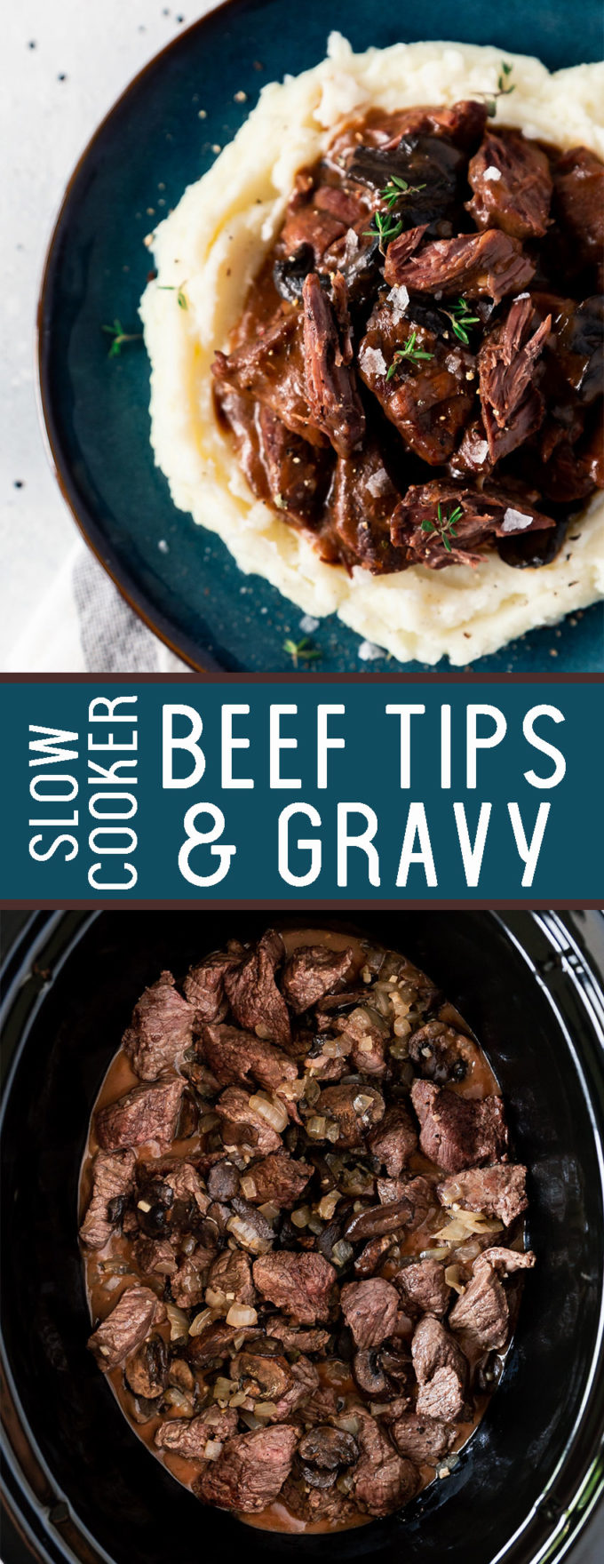 A delicious slow cooker beef tips and gravy. A tasty onion gravy that is absolutely delicious. 