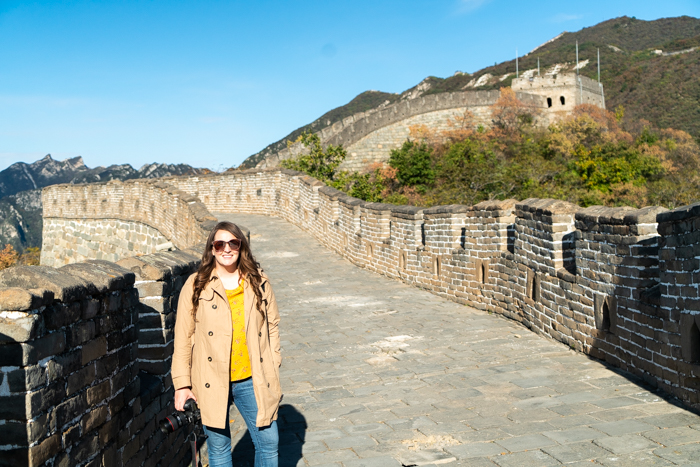 Visiting the Great Wall of china 