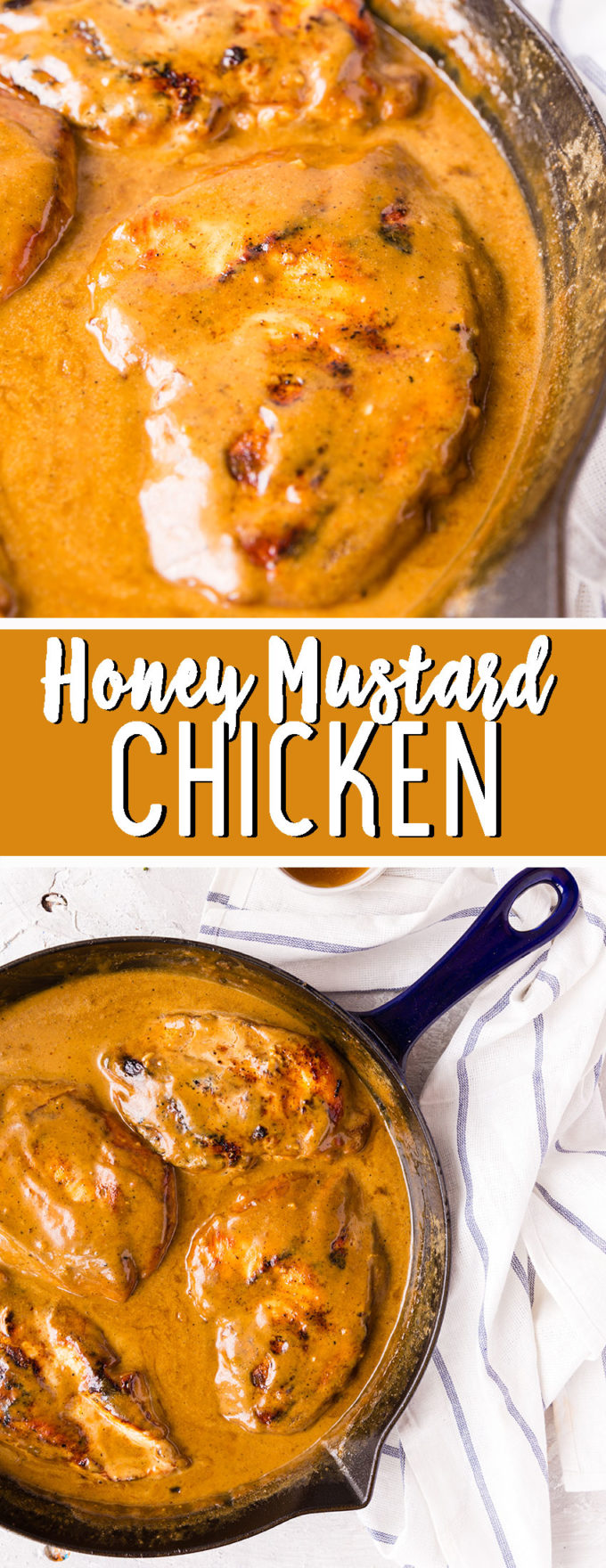 How to make honey mustard chicken a great and flavorful skillet chicken. 