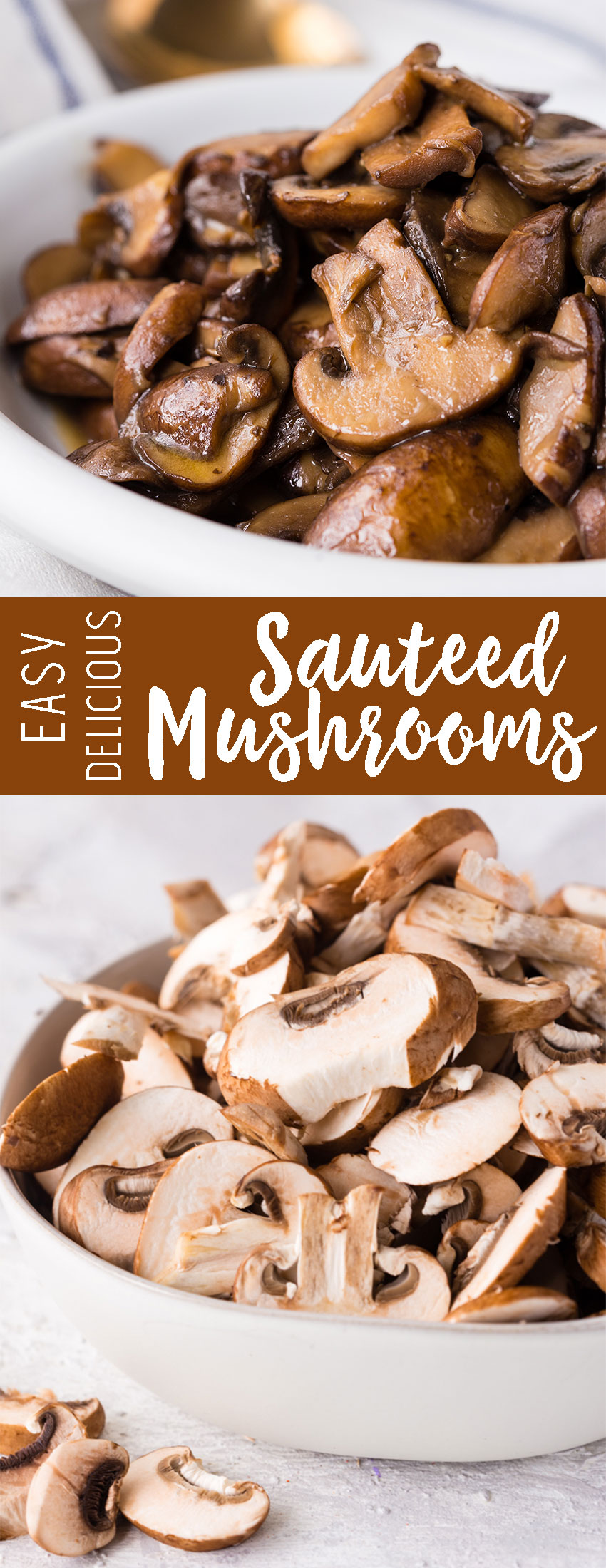 Easy to make sautéed mushrooms, flavorful, tender, and simple. 