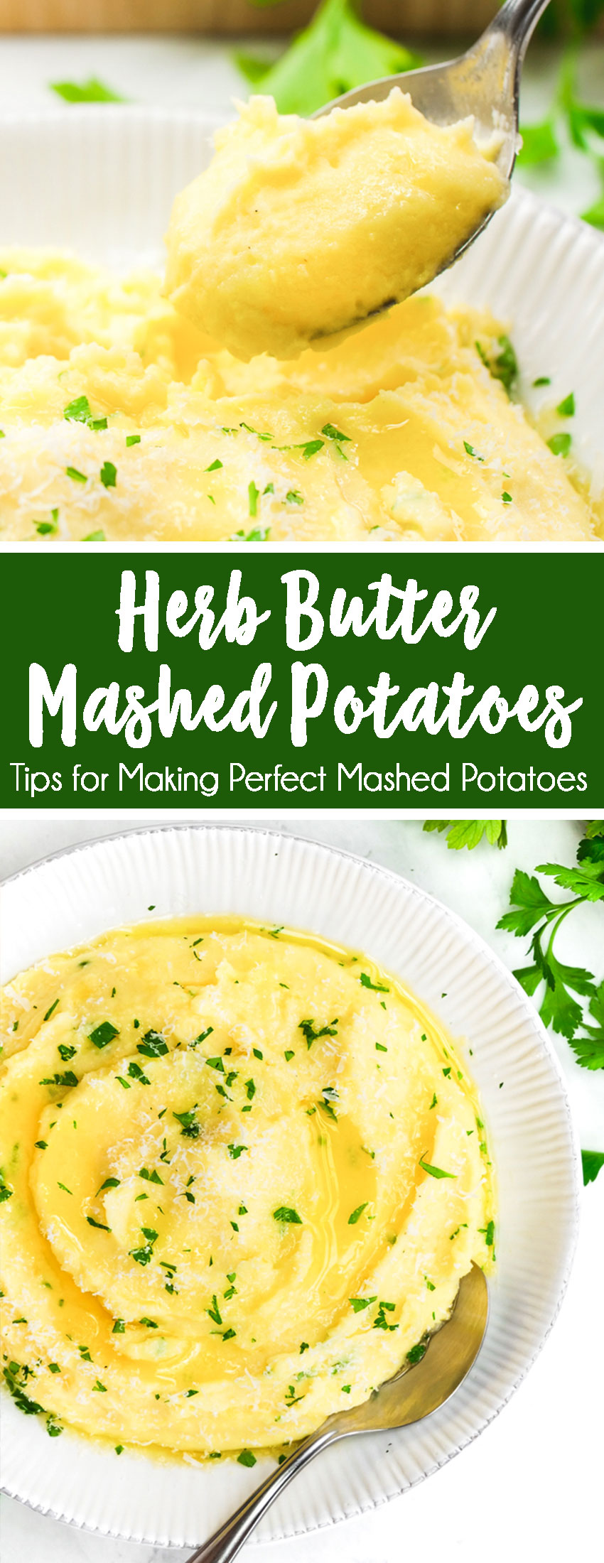 How to make mashed potatoes, these herb butter mashed potatoes are light, fluffy, and sooo flavorful