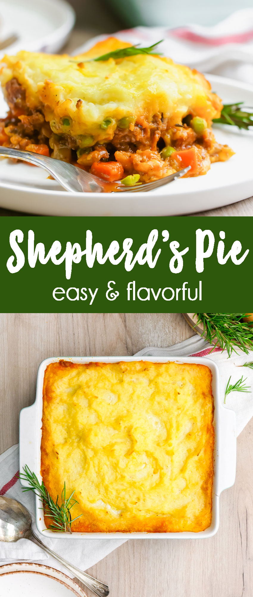 Shepherd's Pie, a meat pie with mashed potatoes