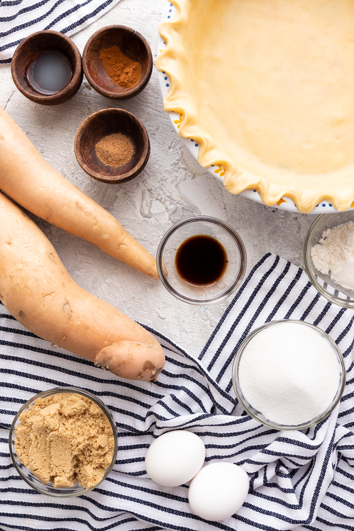 Sweet Potato Pie ingredients