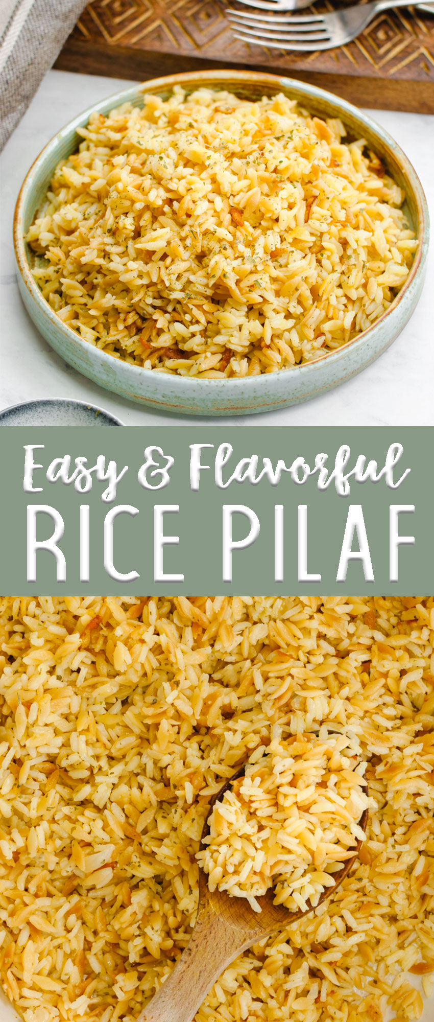 Easy rice pilaf makes the perfect side dish for any meal