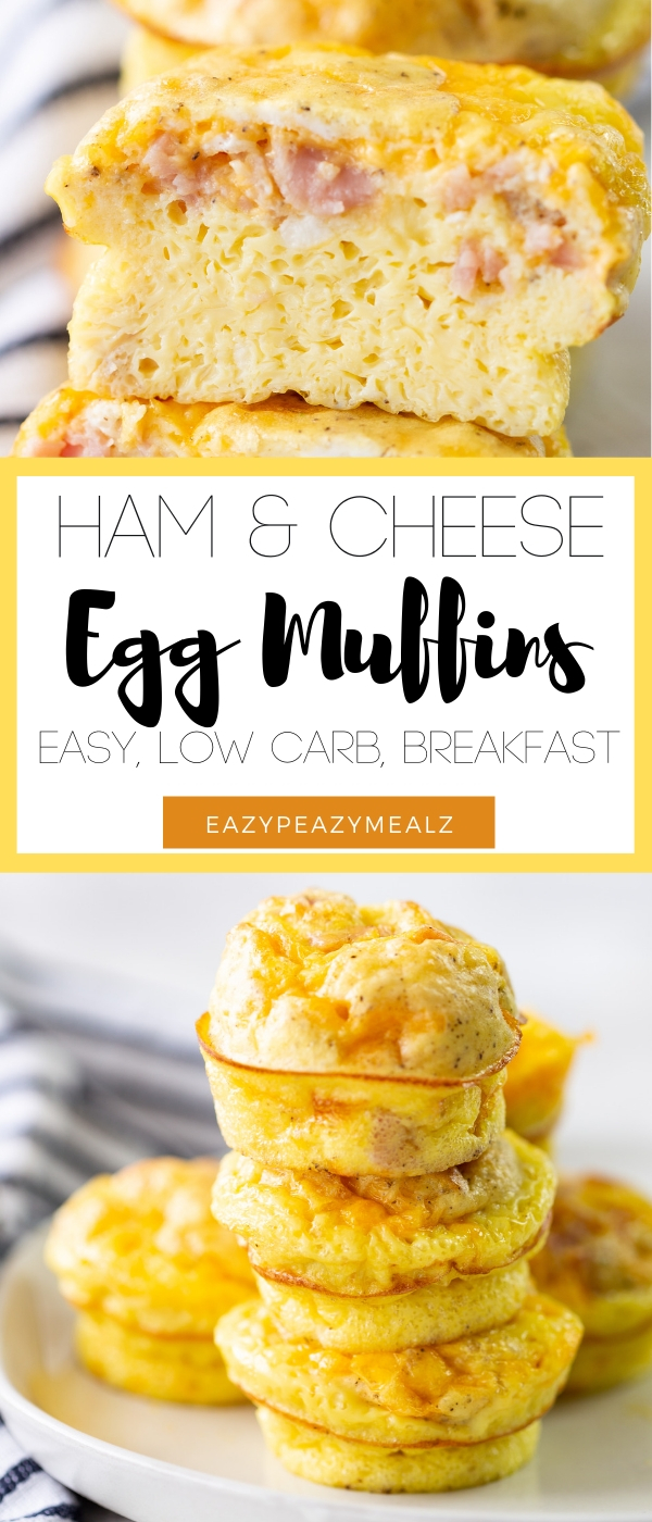 Ham and cheese egg muffins easy low carb breakfast