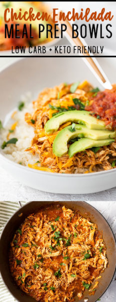 Chicken Enchiladas Bowl (Keto) - Easy Peasy Meals