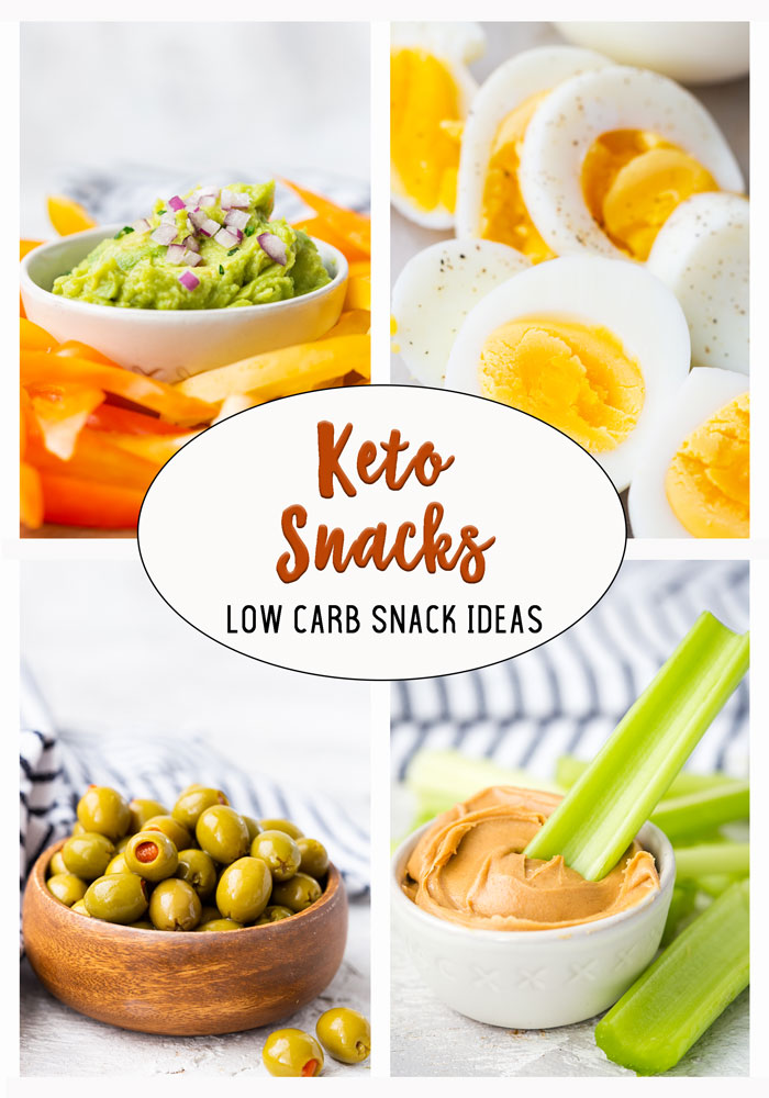 Low carb or keto diet friendly snack ideas