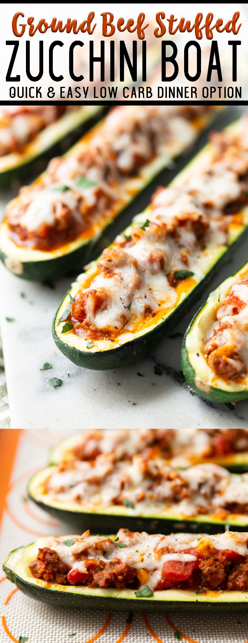 Ground beef stuffed zucchini boats are absolutely delicious and stuffed with the tastiest combo. 
