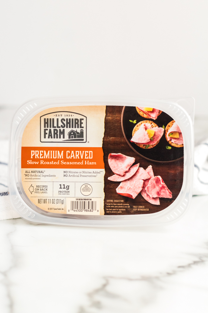 A package of Hillshire Farms premium carved ham