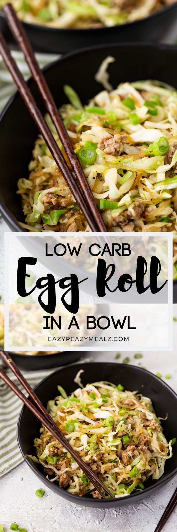 Egg roll in a bowl