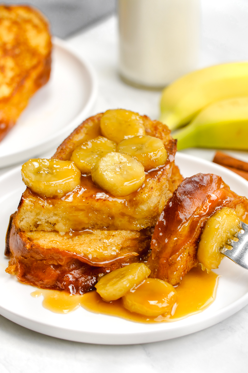 Bananas foster french toast