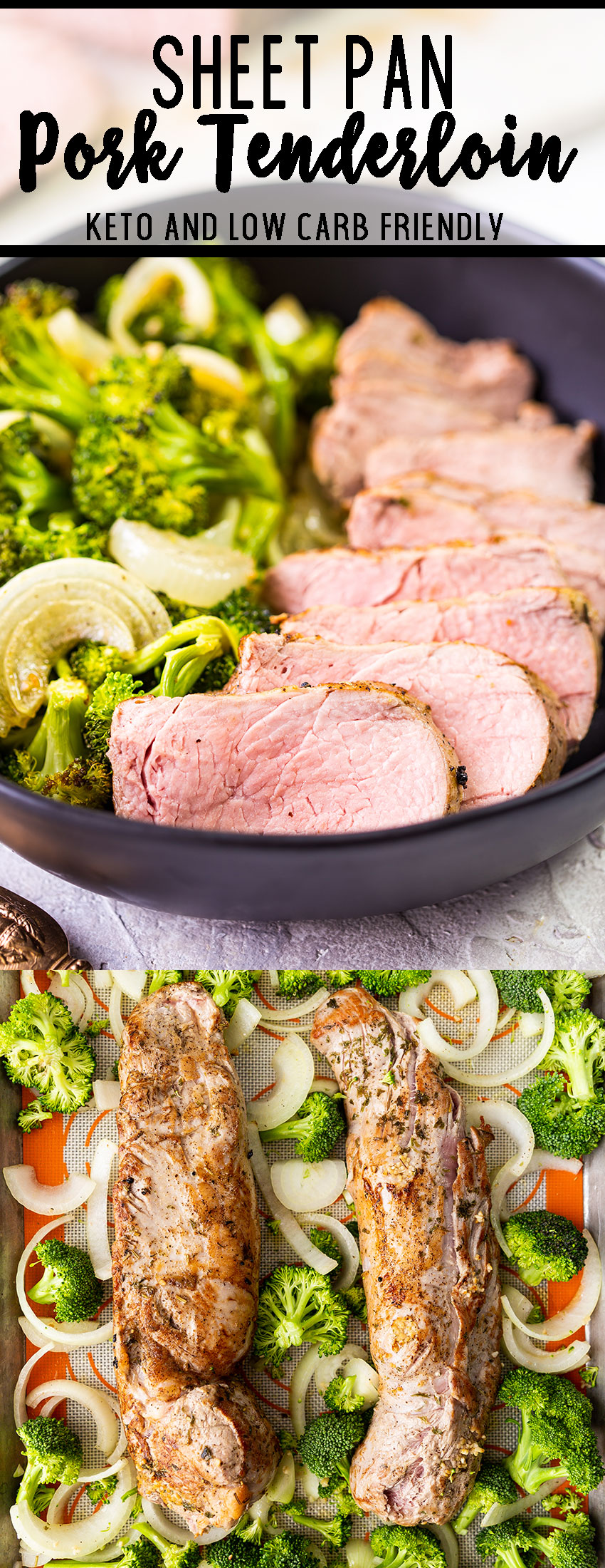 Sheet pan pork tenderloin with vegetables