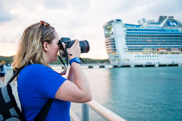 Enjoying the ocean medallion on a princess cruise ship