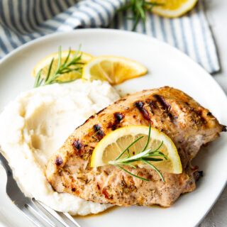 Lemon Rosemary marinated chicken breast