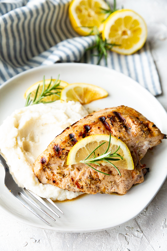 Lemon Rosemary marinated chicken breast