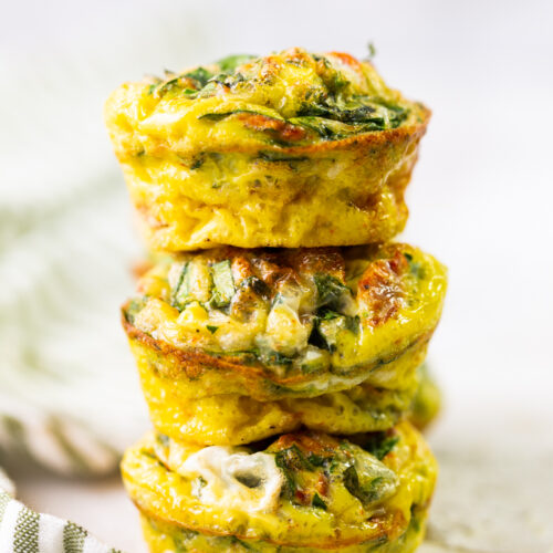 Sun-Dried Tomato, Spinach and Cheese Egg Cups - Easy Peasy Meals
