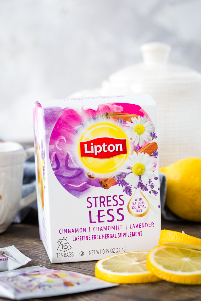 Lipton Stress Less Herbal Supplement Tea Bags Cinnamon, Chamomile, and  Lavender