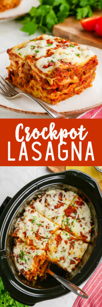 Crockpot Lasagna - Easy Peasy Meals