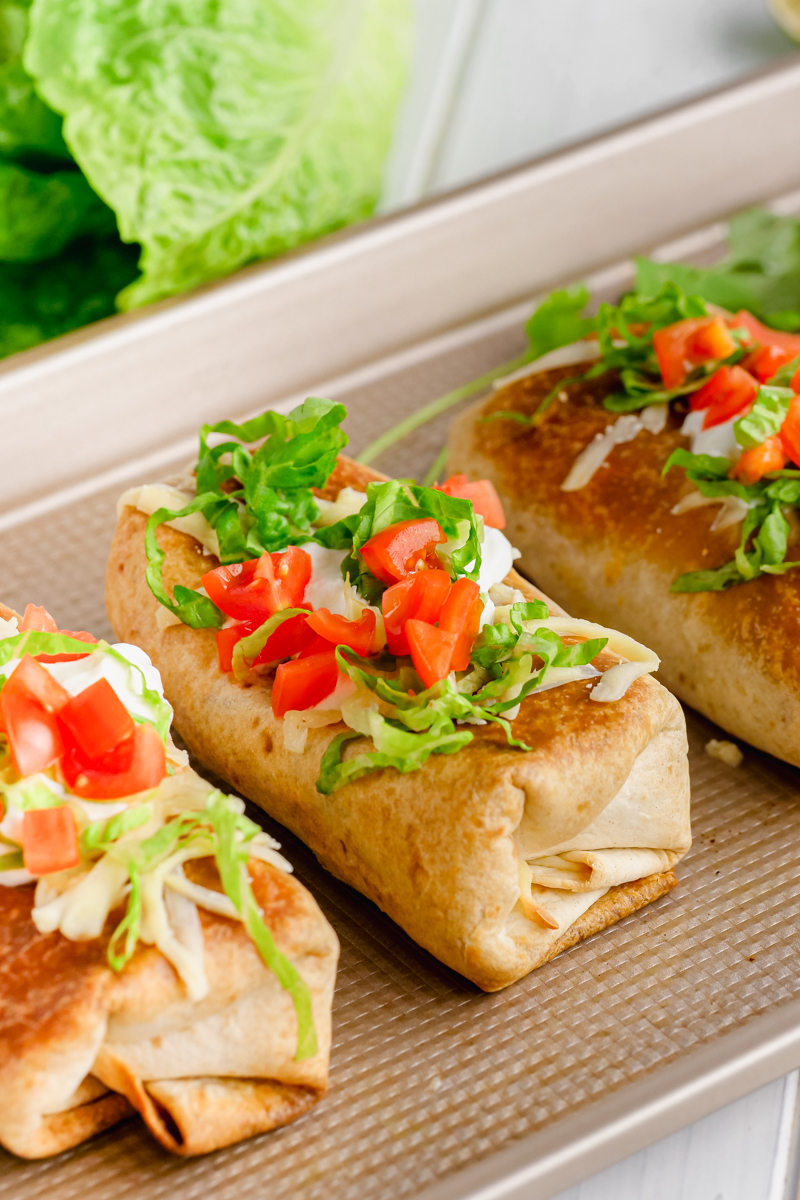 The BEST Baked Sweet Pork Chimichangas Recipe