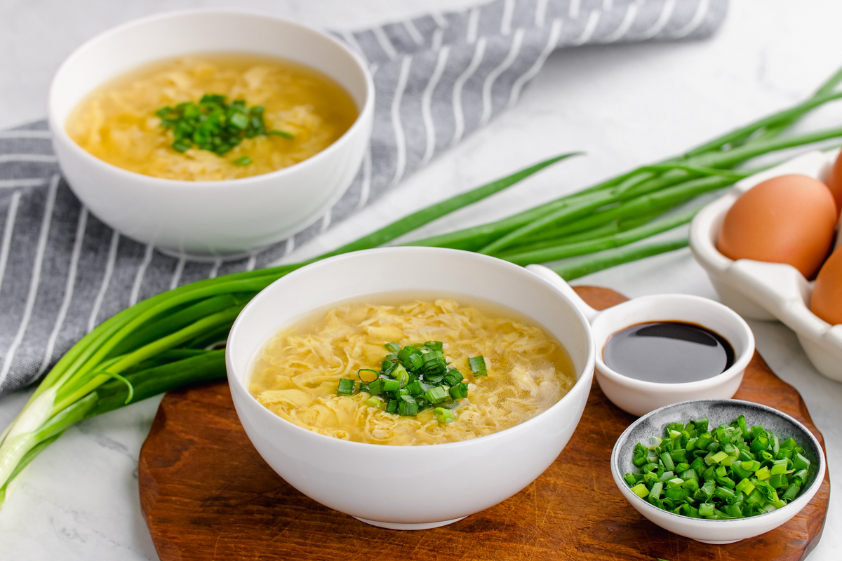 Easy Egg Drop Soup - Dinner at the Zoo