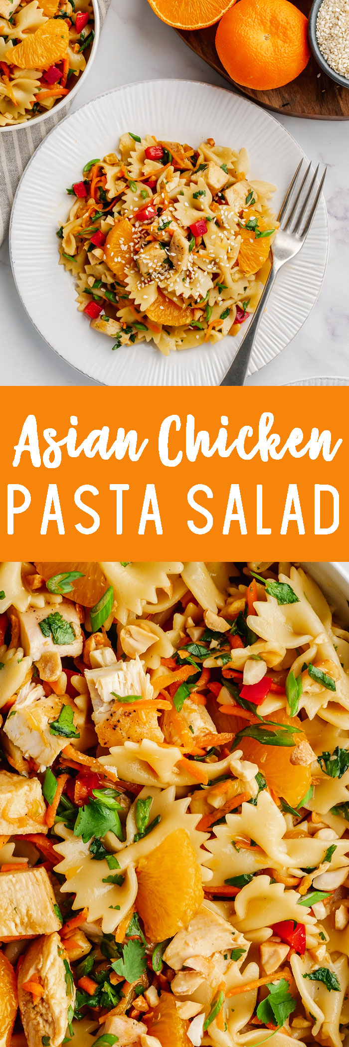 Meal Prep Sesame Chicken Pasta Salad - Sweet Peas and Saffron