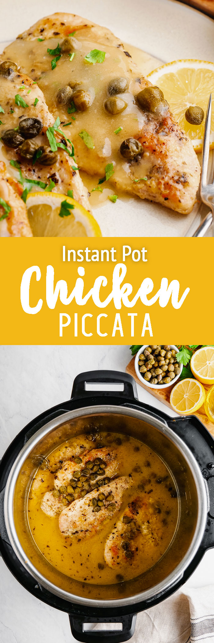 Healthy Instant Pot Chicken Piccata - The Brooklyn Mom