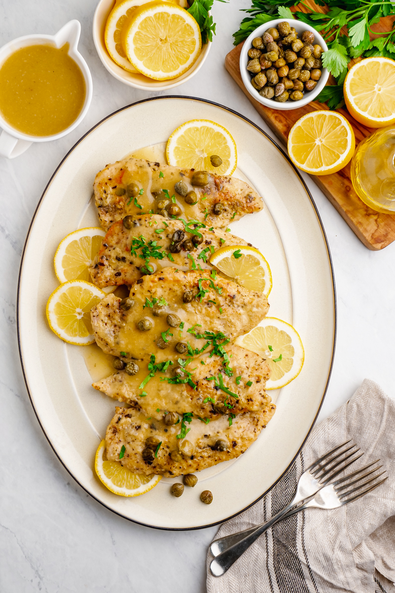 Healthy Instant Pot Chicken Piccata - The Brooklyn Mom