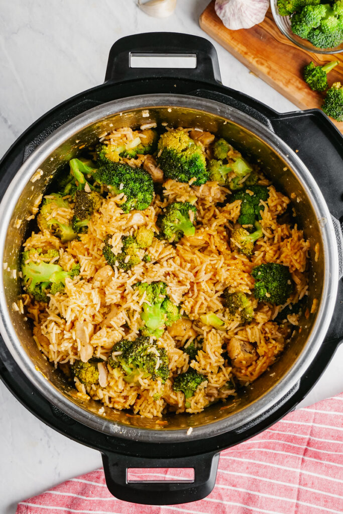 Instant pot broccoli chicken and rice