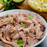 Kalua pork cooked in the instant pot