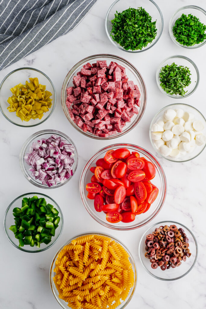 Italian Pasta ingredients