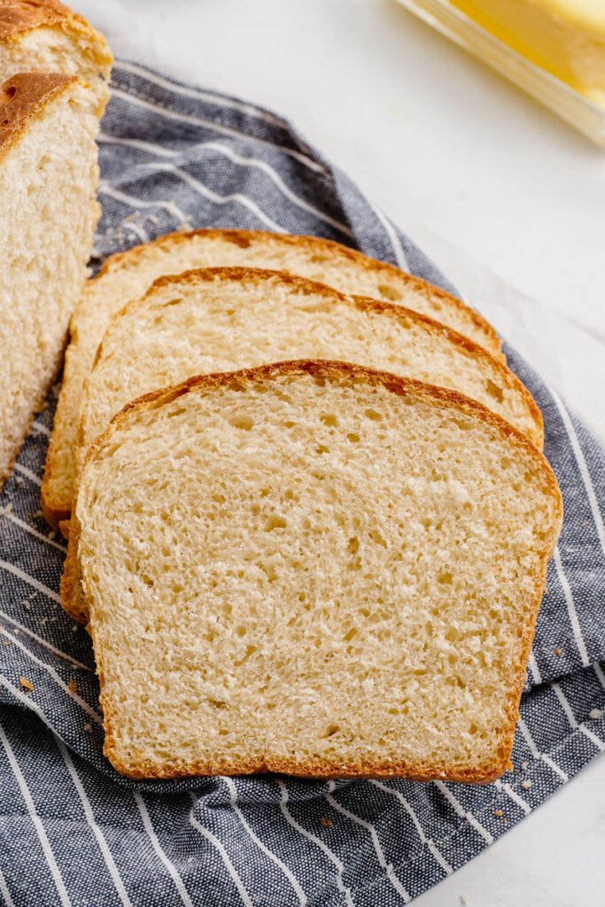 Slices of sandwich bread