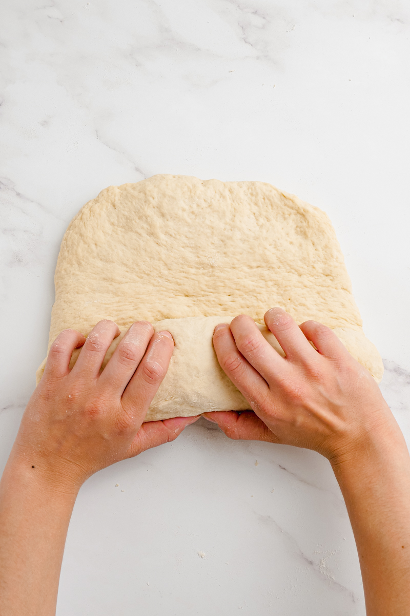 Roll dough into a tight cylinder
