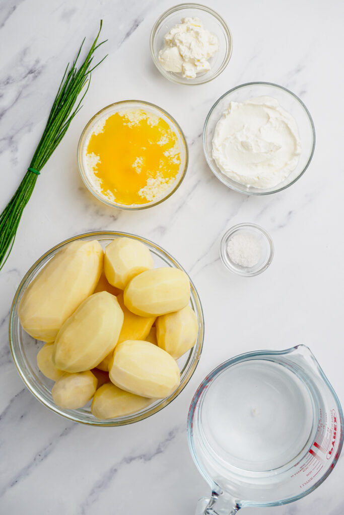 ingredients for mashed potatoes