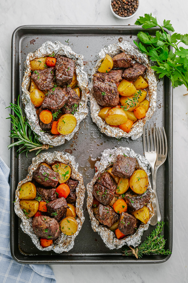 Steak and Potato Foil Packs Easy Peasy Meals