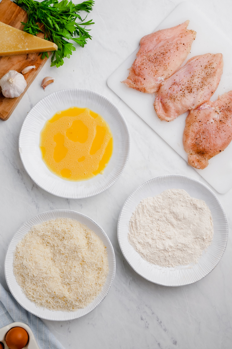 How to make chicken cutlets that are breaded, the things you need.