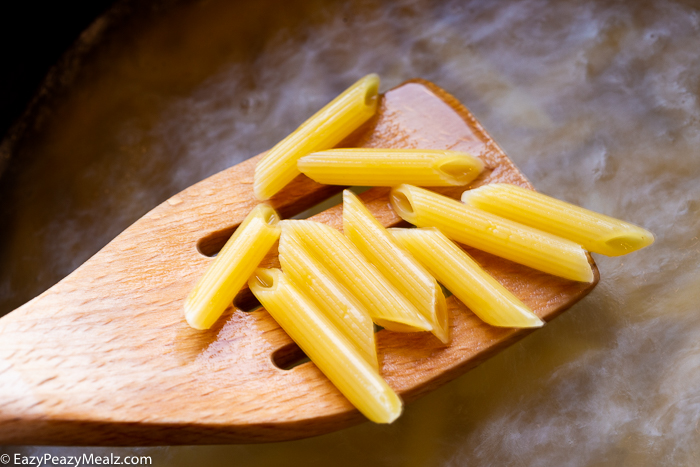 Cooking pasta noodles